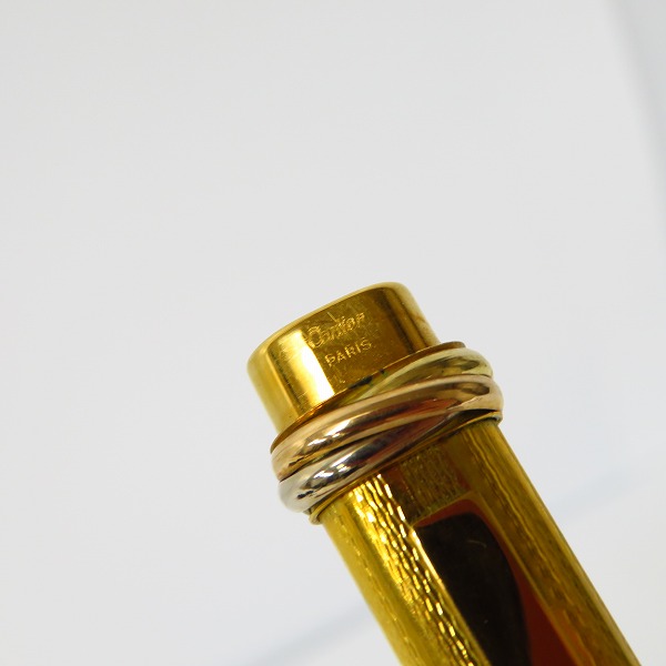 実際に弊社で買取させて頂いたCartier/カルティエ カートリッジ式  金色ボールペン ケース付の画像 2枚目