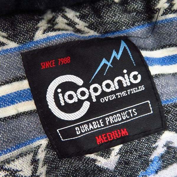 実際に弊社で買取させて頂いたciaopanic/チャオパニック フード付中綿ジャケット ネイビー Mの画像 3枚目