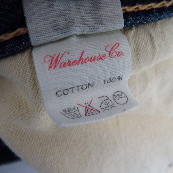 実際に弊社で買取させて頂いたWAREHOUSE/ウェアハウス DUBBLEWORKS/ダブルワークス ボタンフライ デニムパンツ/ジーンズ Size：33の画像 5枚目