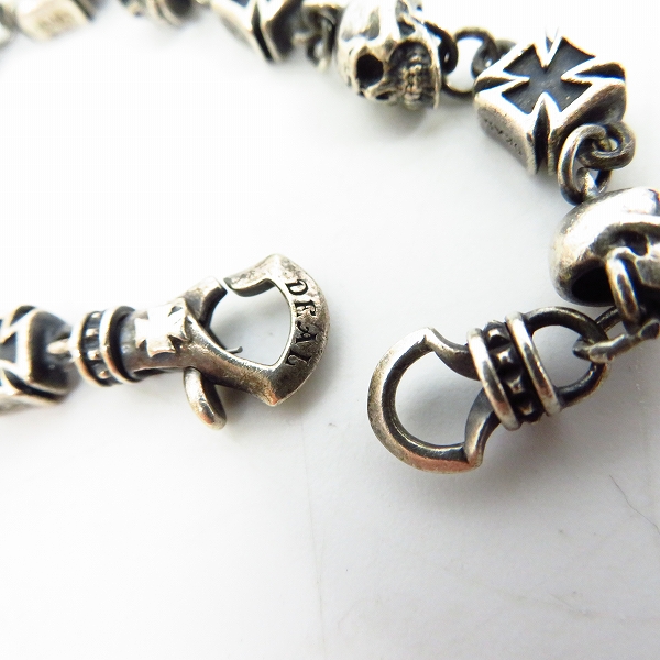 実際に弊社で買取させて頂いたDEAL DESIGN/ディールデザイン スカルス アイアンクロス ブレスレットの画像 2枚目