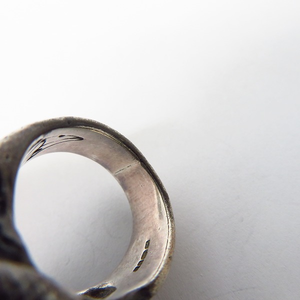 実際に弊社で買取させて頂いたCRAZY PIG/クレイジーピッグ スカル＆スネークリング 15.5-16号の画像 7枚目