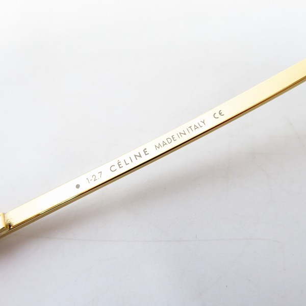 実際に弊社で買取させて頂いたCELINE/セリーヌ 眼鏡/メガネフレーム ブラウンデミ×ゴールド CL-50001U/Col.053の画像 4枚目