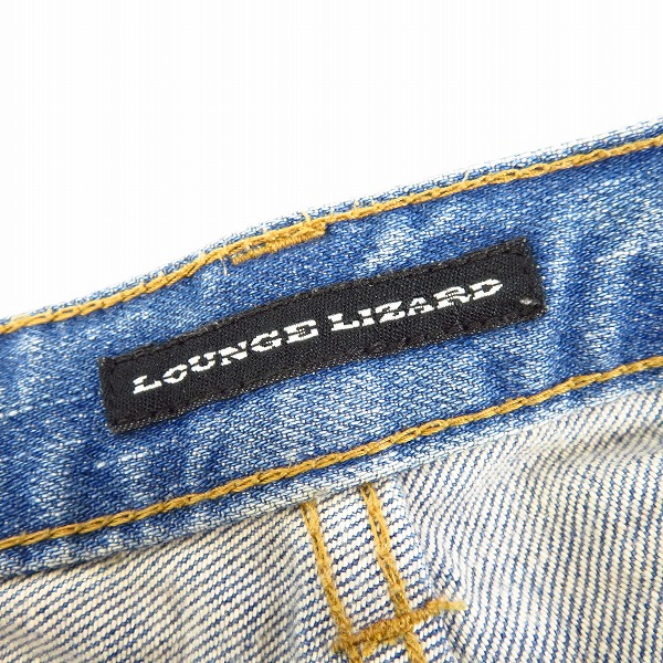 実際に弊社で買取させて頂いたLOUNGE LIZARD/ラウンジリザード ダメージ加工 スリム デニムパンツ/2の画像 3枚目