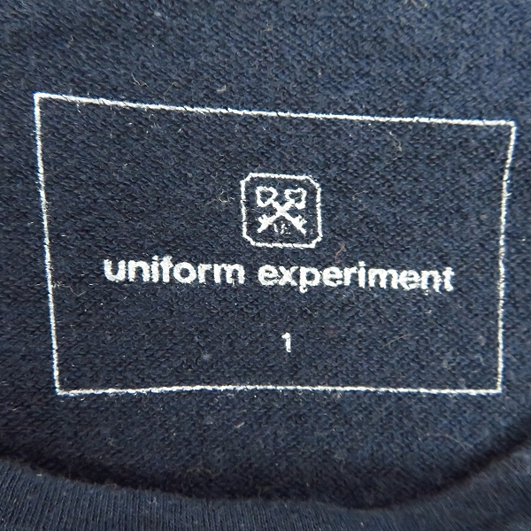 実際に弊社で買取させて頂いたuniform experiment/ユニフォームエクスペリメント ナンバリングシャツ 七分袖/1の画像 2枚目