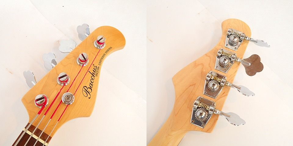 実際に弊社で買取させて頂いた★Bacchus/バッカス UNIVERSE SERIES ジャズベース タイプ エレキベース ソフトケース付きの画像 3枚目