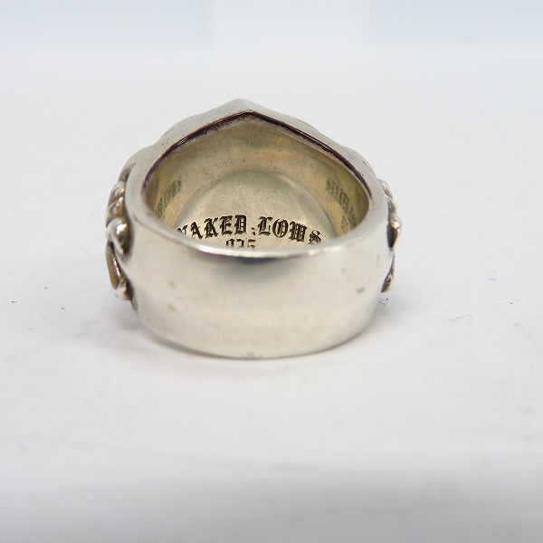 実際に弊社で買取させて頂いたSNAKED LOWS/スネイキッド ロウズ ディールデザイン ダイヤソリッドリング 10.5号の画像 2枚目