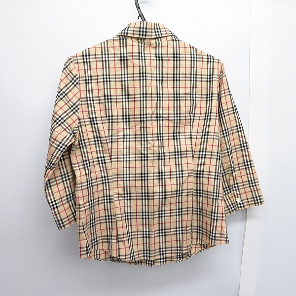 実際に弊社で買取させて頂いたBURBERRY LONDON/バーバリーロンドン ノバチェック七分袖シャツ FE034-037 /40の画像 1枚目
