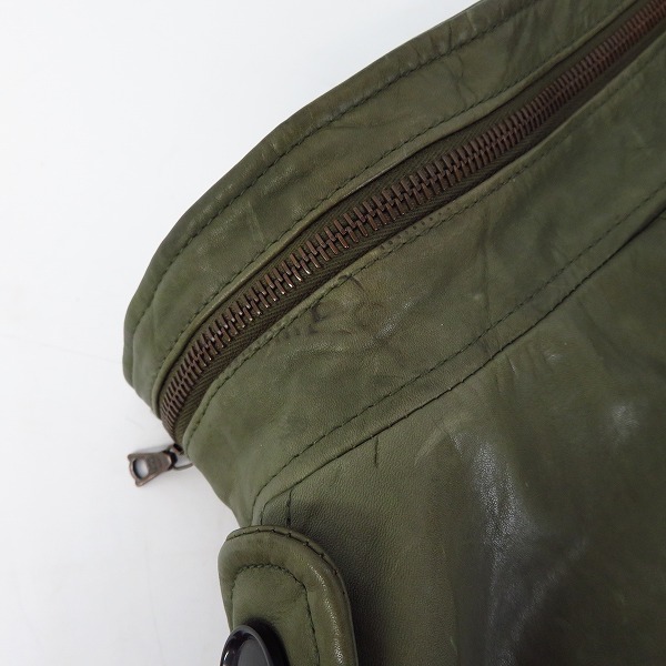 実際に弊社で買取させて頂いたjunhashimoto/ジュンハシモト レザージャケット M-65/48の画像 8枚目