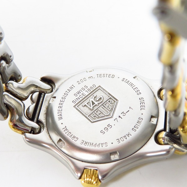 実際に弊社で買取させて頂いたTAG HEUER/タグホイヤー セルシリーズ S95.713-1【動作未確認】の画像 3枚目