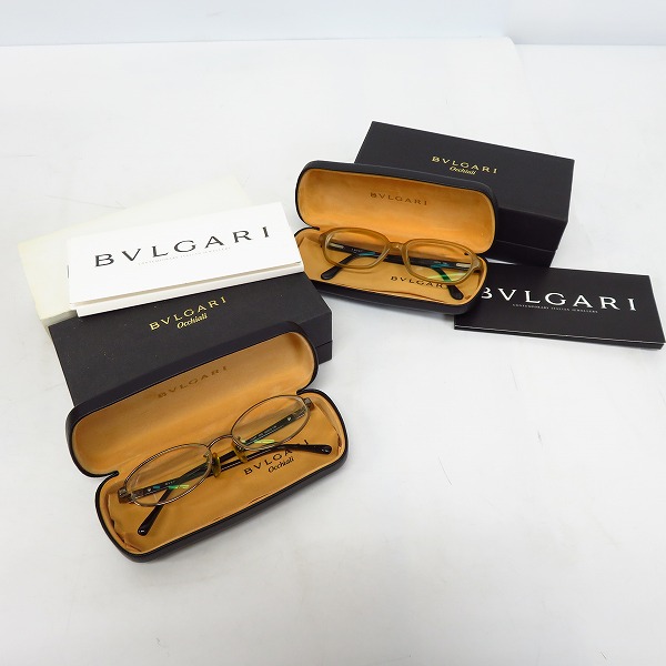 実際に弊社で買取させて頂いたBVLGARI/ブルガリ 眼鏡/メガネフレーム ケース付き 2点セットの画像 9枚目