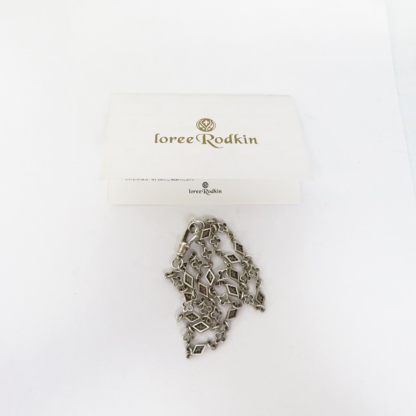 実際に弊社で買取させて頂いた【証明書】ローリーロドキン MIX OPEN GOTHIC/OPEN DIAMOND SHAPED/CROSS LINK CHAIN ネックレスチェーン L3916-800　の画像 7枚目