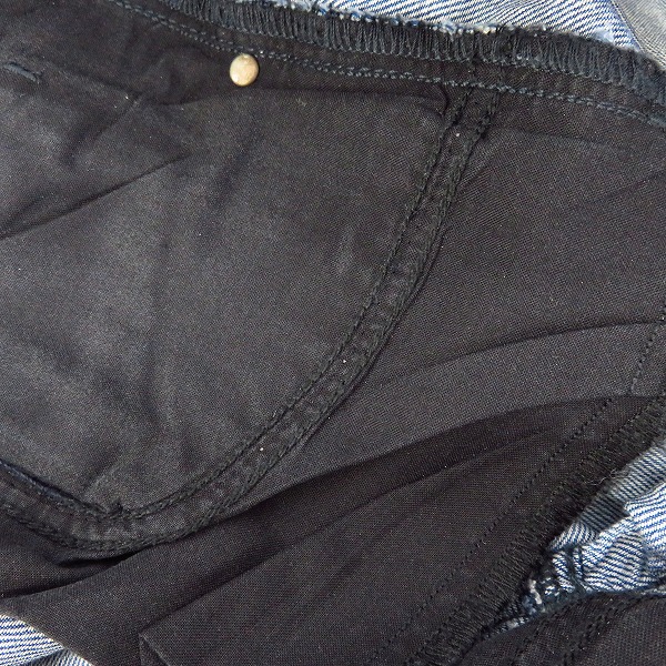実際に弊社で買取させて頂いたDIESEL BLACK GOLD/ディーゼル ブラックゴールド PHUKIG PANTALONI コーティング デニムパンツ 26の画像 4枚目