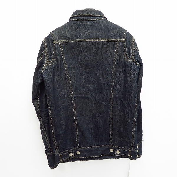 実際に弊社で買取させて頂いたBACK BONE/バックボーン インディゴ デニムジャケット/Gジャン BB09FW-DB01/Sの画像 1枚目