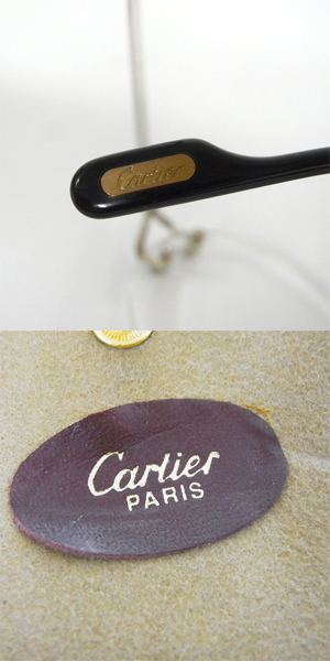 実際に弊社で買取させて頂いたCartier/カルティエ ツーポイント 眼鏡/メガネフレーム フランス製 シルバー/130の画像 8枚目