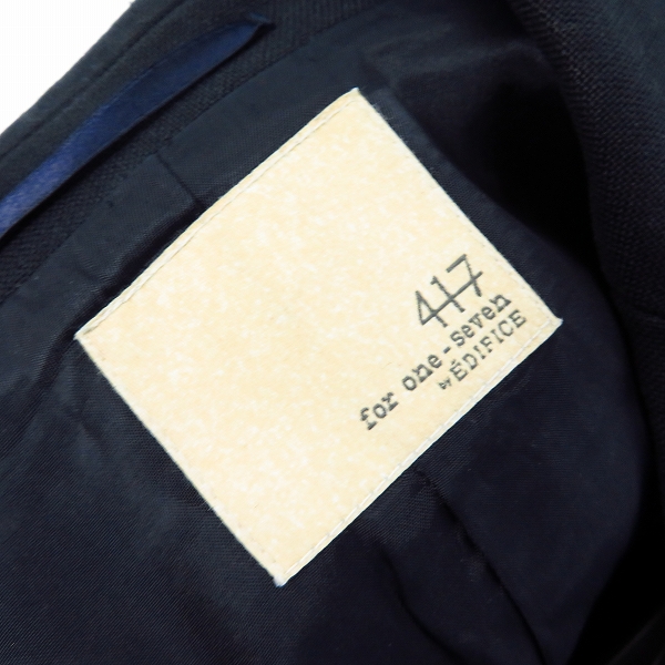 実際に弊社で買取させて頂いた417 by EDIFICE/フォーワンセブン エディフィス 2B テーラードジャケット/Sの画像 2枚目