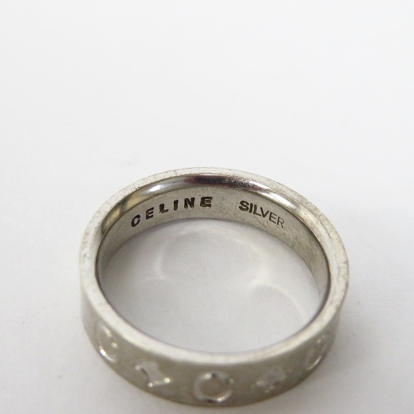 実際に弊社で買取させて頂いたCELINE/セリーヌ シルバーロゴリング 指輪 10号の画像 3枚目