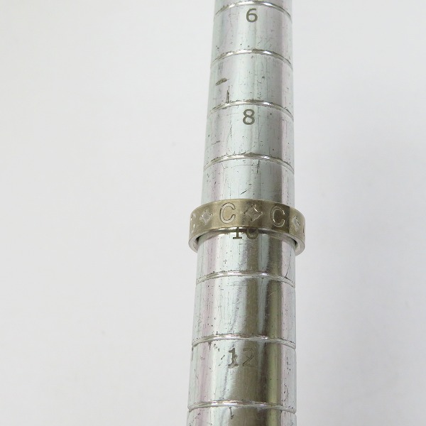 実際に弊社で買取させて頂いたCELINE/セリーヌ シルバーロゴリング 指輪 10号の画像 4枚目