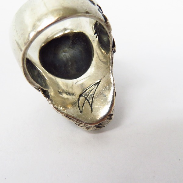 実際に弊社で買取させて頂いた【ギャラ付】CRAZY PIG/クレイジーピッグ トゥームレイダースカルリング 18号の画像 5枚目