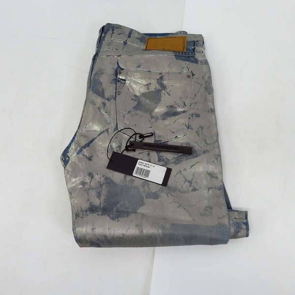実際に弊社で買取させて頂いたDIESEL BLACK GOLD/ディーゼル ブラックゴールド PHUKIG PANTALONI コーティング デニムパンツ 26の画像 7枚目