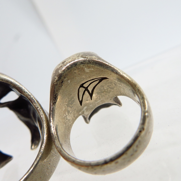 実際に弊社で買取させて頂いた【ギャラ付き】CRAZY PIG/クレイジーピッグ GALLOWS/ギャロウズ スカル リング/12号/13号の画像 3枚目