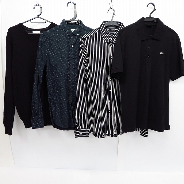 実際に弊社で買取させて頂いたLACOSTE/ラコステ ハーフスリーブ/ロングスリーブ/半袖/長袖 シャツ/ポロシャツ/ニット 4点セット