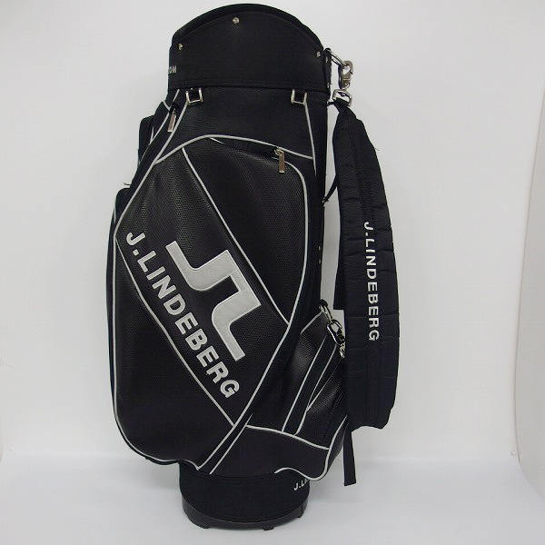 実際に弊社で買取させて頂いたJ.LINDEBERG/ジェイリンドバーグ 8分割 キャディバッグ ブラックの画像 2枚目