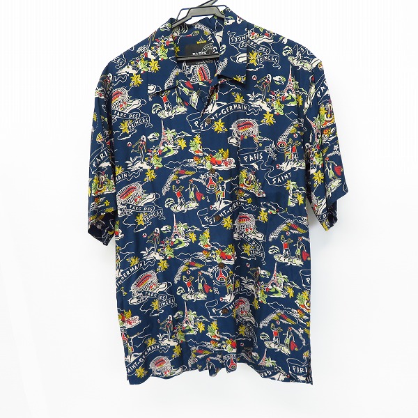 実際に弊社で買取させて頂いたEDIFICExPARIS SAINT-GERMAIN/エディフィス×パリサンジェルマン  半袖アロハシャツ レーヨン/L