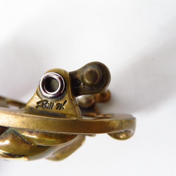 実際に弊社で買取させて頂いたBill Wall Leather/ビルウォールレザー BWL スカル ベルトバックル 蜘蛛の巣の画像 6枚目