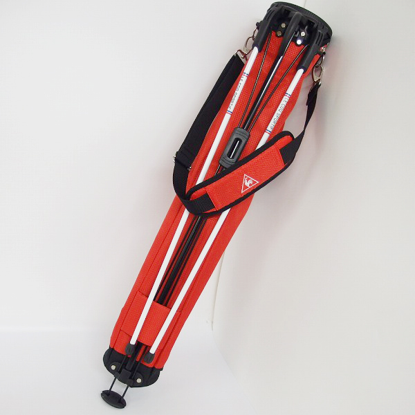 実際に弊社で買取させて頂いたLe coq sportif/ルコック 2018モデル 47インチ対応 スタンド式 ゴルフ クラブケース 赤/QQBLJA31の画像 2枚目
