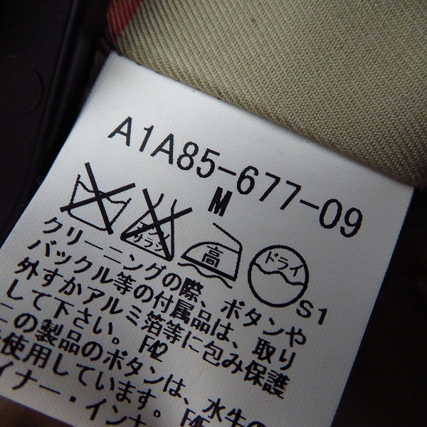 実際に弊社で買取させて頂いたBURBERRY LONDON/バーバリーロンドン トレンチコート 比翼ボタン ライナー付き コットン/Mの画像 4枚目