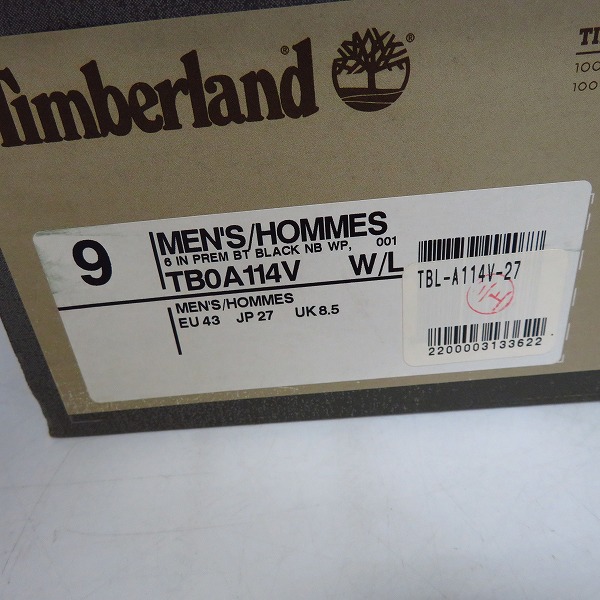 実際に弊社で買取させて頂いたTimberland/ティンバーランド 6インチ プレミアムブーツ ブラック TB0A114V/27の画像 9枚目