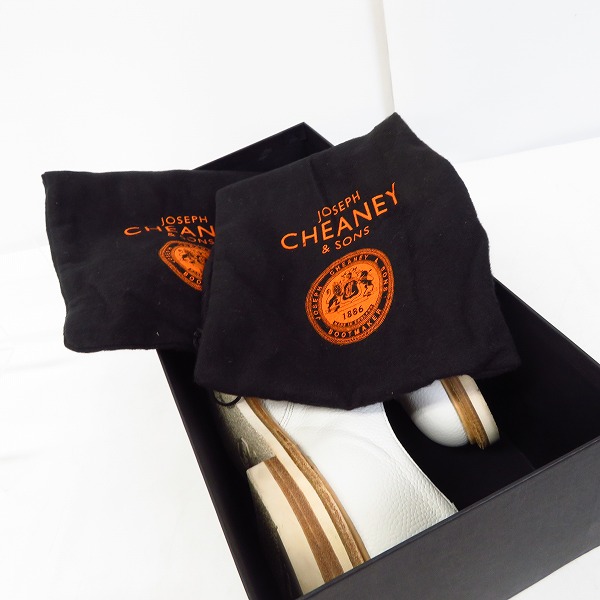 実際に弊社で買取させて頂いたCHEANEY/チーニー ストレートチップ レースアップシューズ ホワイト/6.5の画像 7枚目