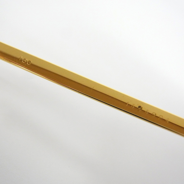 実際に弊社で買取させて頂いたCartier/カルティエ ツーポイント 眼鏡/メガネフレーム フランス製 ゴールド/130の画像 4枚目