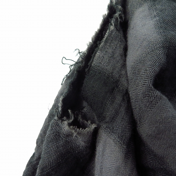 実際に弊社で買取させて頂いたDIET BUTCHER SLIM SKIN/ダイエットブッチャースリムスキン 変形チェックジレ/ベストの画像 4枚目