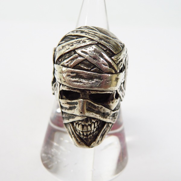 実際に弊社で買取させて頂いた【ギャラ付】CRAZY PIG/クレイジーピッグ トゥームレイダースカルリング 18号の画像 1枚目