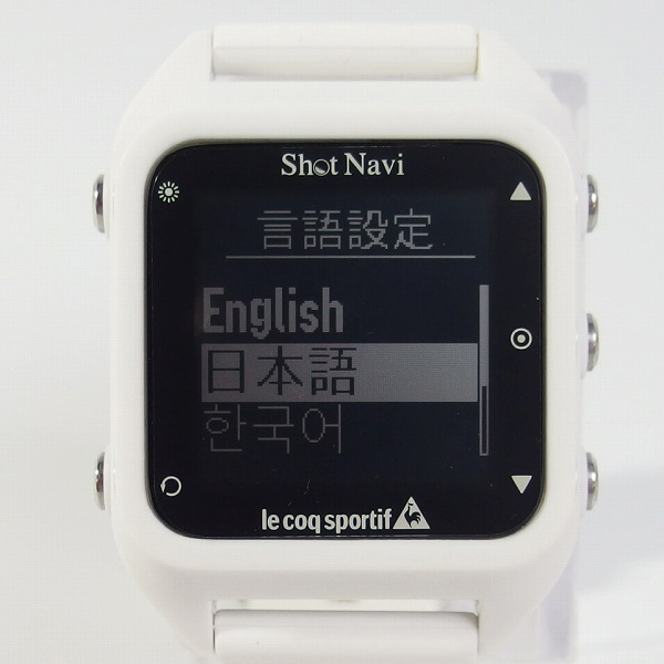 実際に弊社で買取させて頂いたle coq sportif×Shot Navi コラボ hug 腕時計型 ゴルフ用GPSナビ ウォッチの画像 1枚目