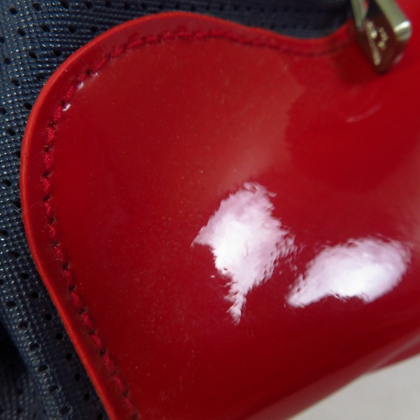 実際に弊社で買取させて頂いたLe coq sportif/ルコックスポルティフ シューズインショルダーストラップ付ボストンバッグ ネイビー×レッド/QQ2158の画像 6枚目