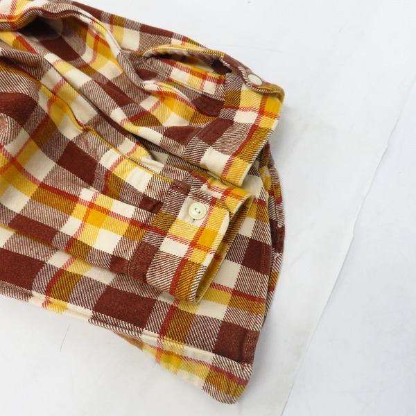 実際に弊社で買取させて頂いたSUGAR CANE/シュガーケーン チェックネルシャツ M の画像 7枚目