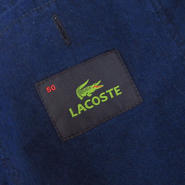 実際に弊社で買取させて頂いたLACOSTE/ラコステ コットン テーラードジャケット/50の画像 2枚目