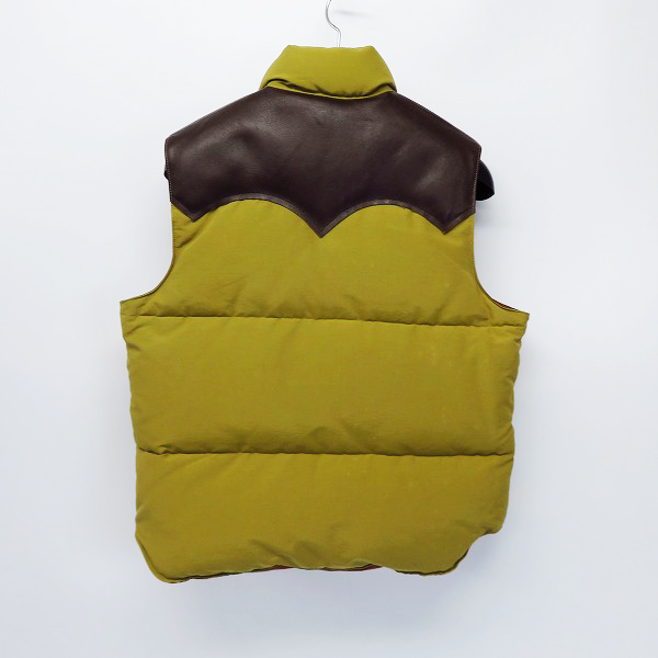 実際に弊社で買取させて頂いたSUGAR CANE/シュガーケーン ヨークレザー 切替 ダウンベスト SC12340/Sの画像 1枚目