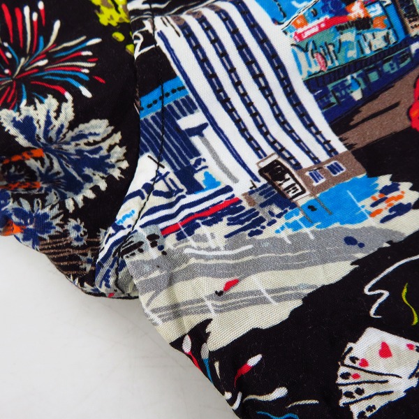 実際に弊社で買取させて頂いたCRIMIE/クライミー アロハ柄 半袖 ボーリングシャツ/XLの画像 5枚目