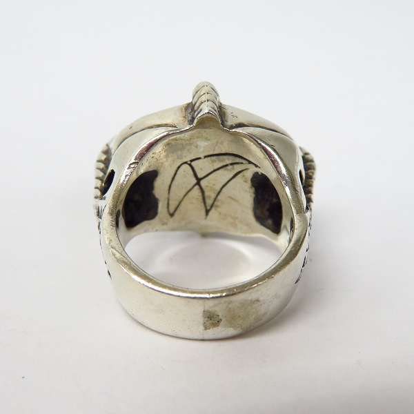 実際に弊社で買取させて頂いた【ギャラ付】CRAZY PIG/クレイジーピッグ フォークロウズアイリング ブルー/キャッツアイ 13.5号の画像 3枚目