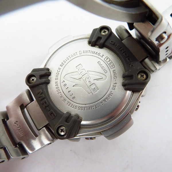 実際に弊社で買取させて頂いたG-SHOCK/Gショック チタン デジアナコンビ MR-G MRG-130【動作未確認】の画像 3枚目