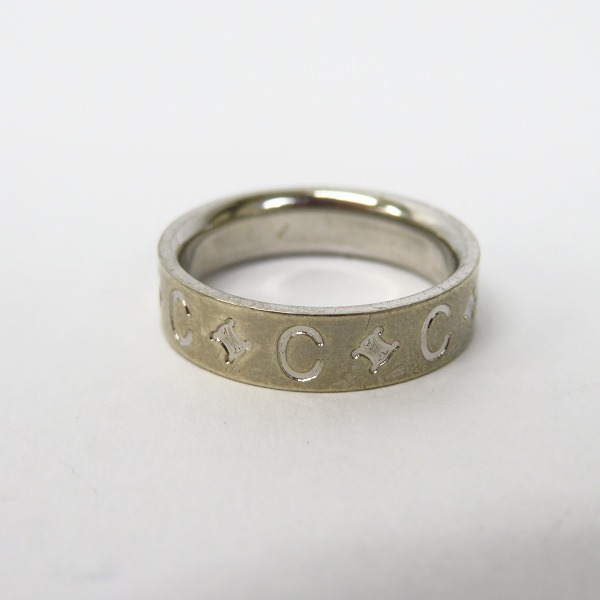 実際に弊社で買取させて頂いたCELINE/セリーヌ シルバーロゴリング 指輪 10号の画像 1枚目