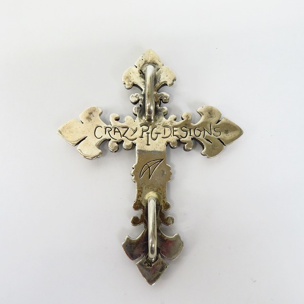 実際に弊社で買取させて頂いた【ギャラ付】CRAZY PIG/クレイジーピッグ エクストララージ クラシック クロス ペンダントの画像 2枚目