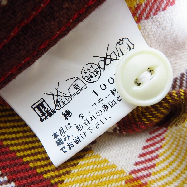 実際に弊社で買取させて頂いたSUGAR CANE/シュガーケーン チェックネルシャツ M の画像 3枚目