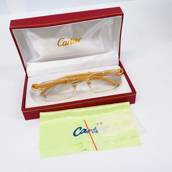 実際に弊社で買取させて頂いたCartier/カルティエ ヴィンテージ ツーポイント メガネフレームの画像 8枚目