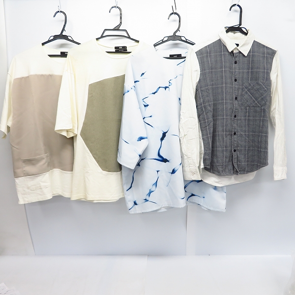 実際に弊社で買取させて頂いたHARE/ハレ バイカラー/デザイン切り返し 等 カットソー/Tシャツ/シャツ 4点セット