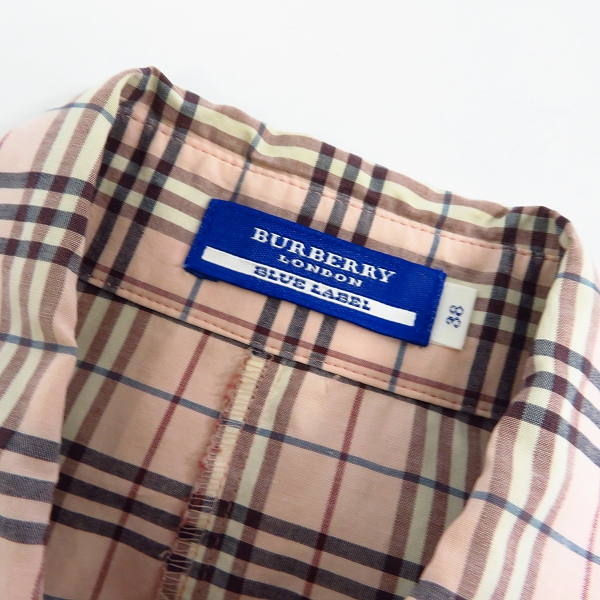 実際に弊社で買取させて頂いたBURBERRY BLUE LABEL/バーバリーブルーレーベル スカート/シャツ 3点セット/38の画像 2枚目