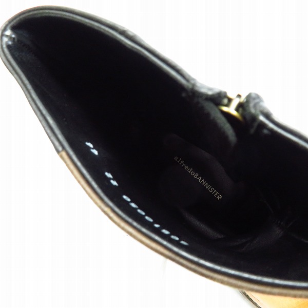 実際に弊社で買取させて頂いたalfredo BANNISTER/アルフレッドバニスター ビブラムソール サイドジップレザーブーツ/44の画像 4枚目